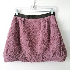 New J. Crew Womens Tulle Pink Plum Blossom Floral Mini Pencil Skirts Size 0